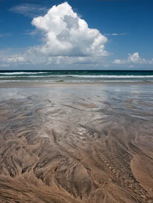Framed Print : Porthmeor Sand Patterns Framed Print : Porthmeor Sand Patterns