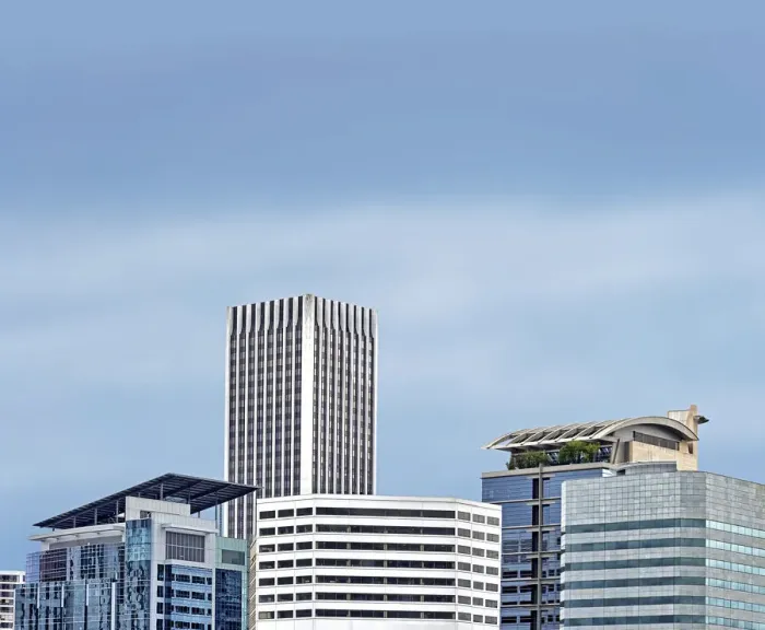 Framed Print : Portland Cityscape Framed Print : Portland Cityscape