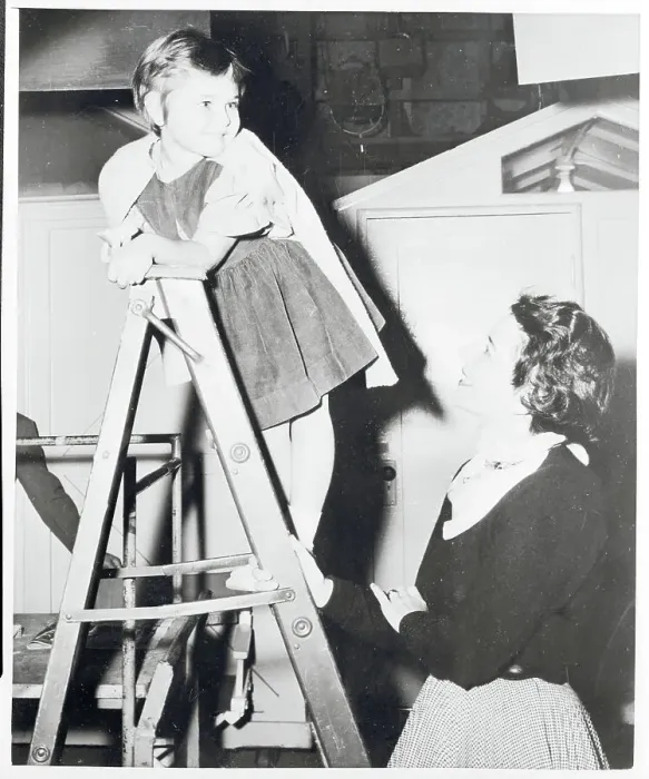 : Portland Mason Climbing a Ladder : Portland Mason Climbing a Ladder