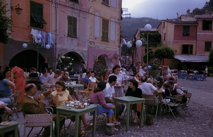 Framed Print : Portofino Cafe Framed Print : Portofino Cafe