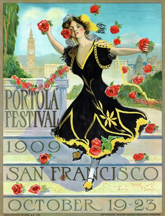 Framed Print : Portola Festival 1909, San Francisco, October 19-23 Framed Print : Portola Festival 1909, San Francisco, October 19-23