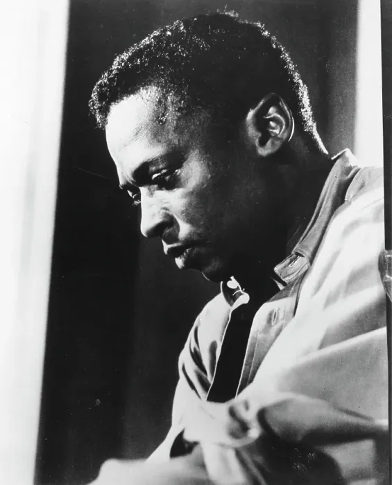 Framed Print : Portrait. NEW YORK - CIRCA 1956: Jazz trumpeter Miles Davis poses for a Framed Print : Portrait. NEW YORK - CIRCA 1956: Jazz trumpeter Miles Davis poses for a