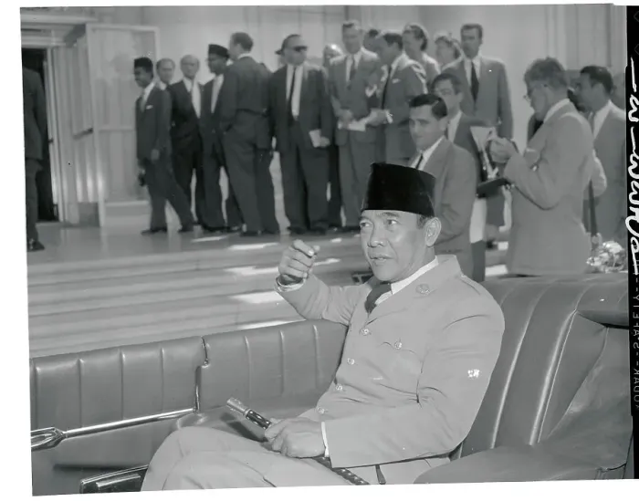Framed Print : Portrait of Achmed Sukarno