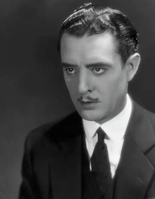 Framed Print : Portrait Of Actor John Gilbert W / Mustach Framed Print : Portrait Of Actor John Gilbert W / Mustach