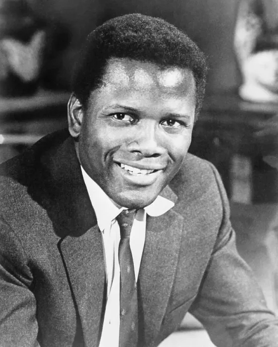Framed Print : Portrait of Actor Sidney Poitier Smiling