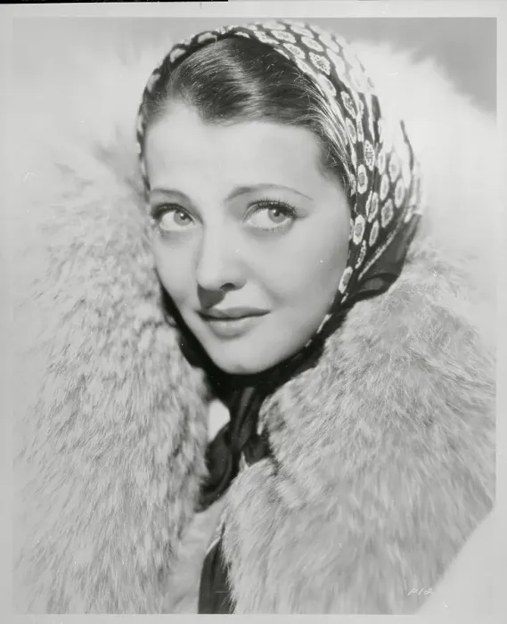 Framed Print : Portrait of Actress Sylvia Sidney Wearing Scarf and Fur Framed Print : Portrait of Actress Sylvia Sidney Wearing Scarf and Fur