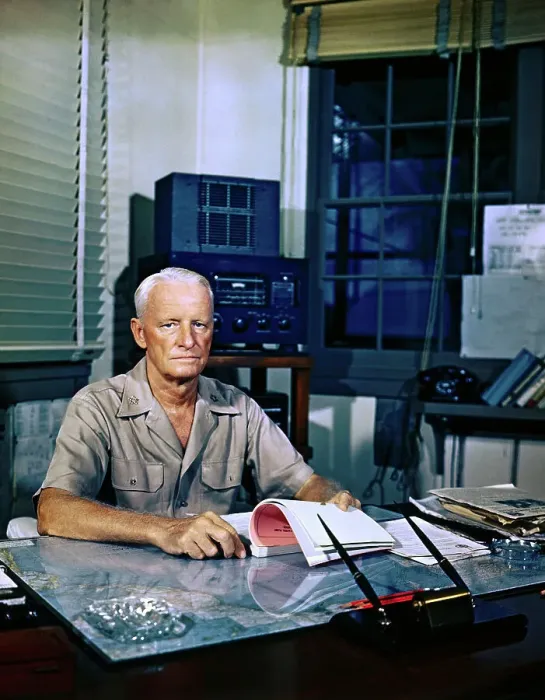 Framed Print : Portrait of Admiral Chester Nimitz Framed Print : Portrait of Admiral Chester Nimitz