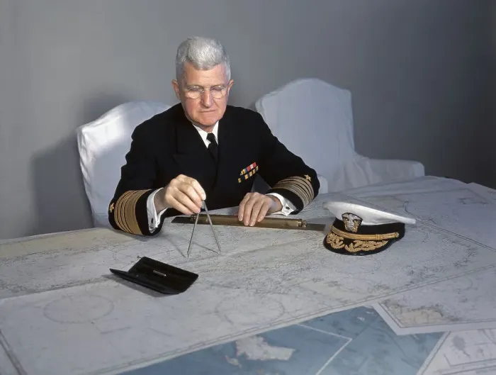 Framed Print : Portrait of Admiral Stark Framed Print : Portrait of Admiral Stark