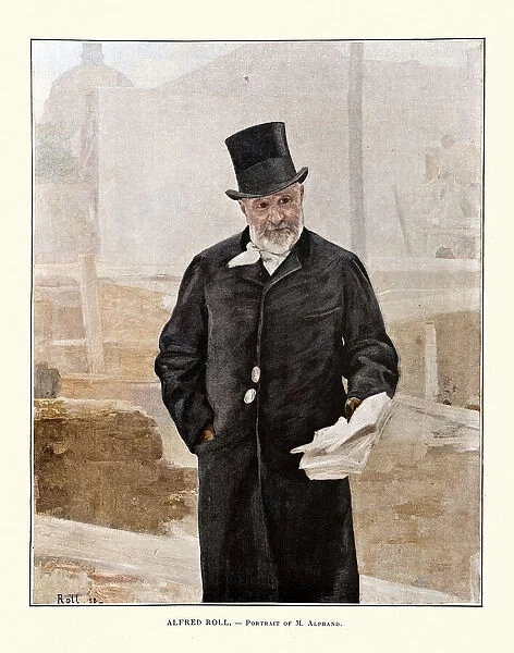 Portrait of Adolphe Alphand, after Alfred Philippe Roll, 19th Century