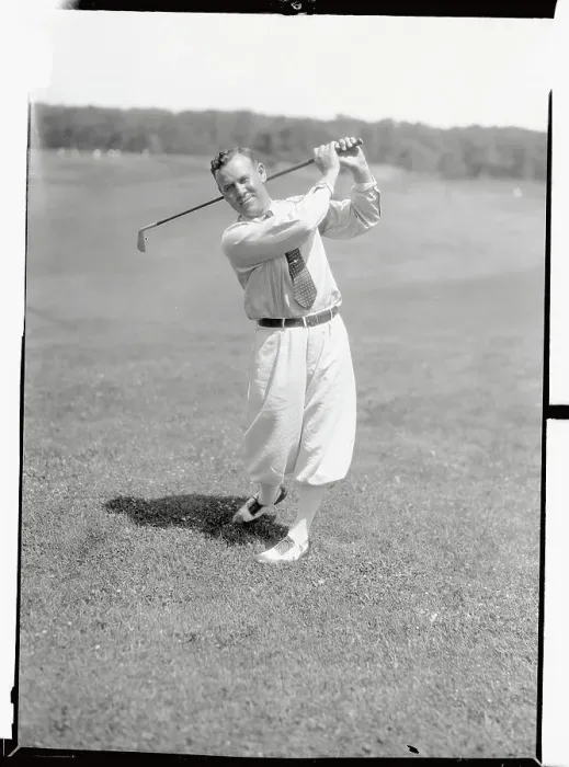 Framed Print : Portrait of Al Espinosa Swinging Golf Club Framed Print : Portrait of Al Espinosa Swinging Golf Club