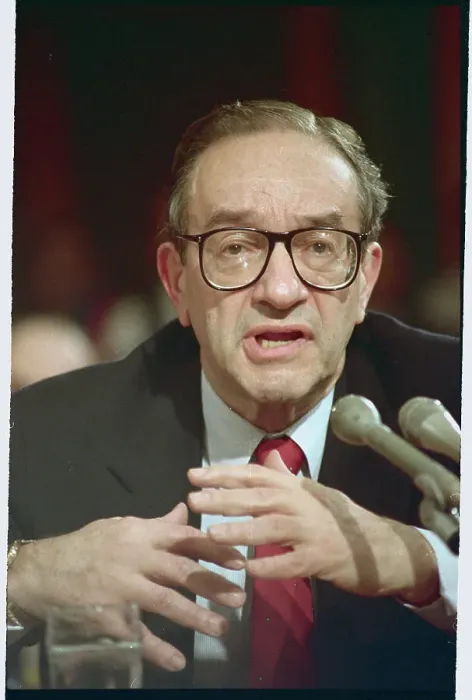 Framed Print : Portrait of Alan Greenspan