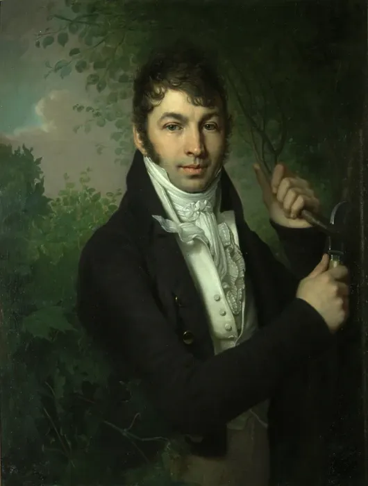 Framed Print : Portrait of Alexander Petrovich Dubovitsky, Between 1816 and 1820. Artist: Borovikovsky, Vladimir Lukich (1757-1825) Framed Print : Portrait of Alexander Petrovich Dubovitsky, Between 1816 and 1820. Artist: Borovikovsky, Vladimir Lukich (1757-1825)