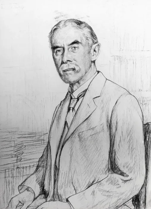 Framed Print : Portrait of Alfred Edward Housman Framed Print : Portrait of Alfred Edward Housman