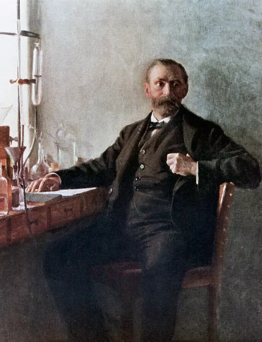Framed Print : Portrait of Alfred Nobel In His Laboratory by Emil Osterman Framed Print : Portrait of Alfred Nobel In His Laboratory by Emil Osterman