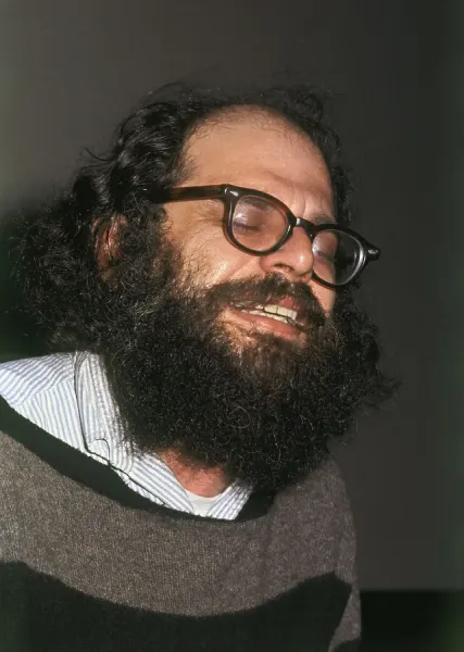 Allen Ginsberg Meditating at Village Gate Theatre Print. Art
