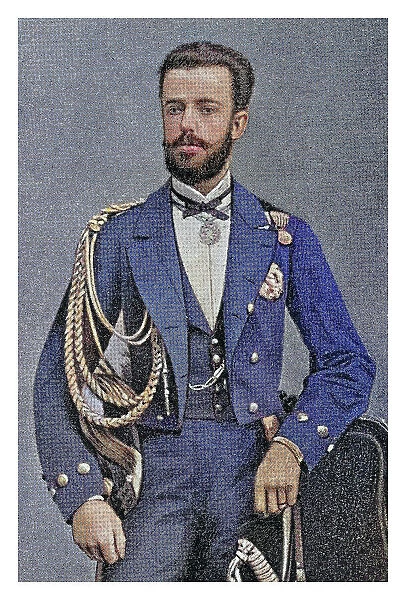 Portrait of Amadeo I of Spain (1845-1890) Italian prince who reigned as King of Spain from 1870 to 1873