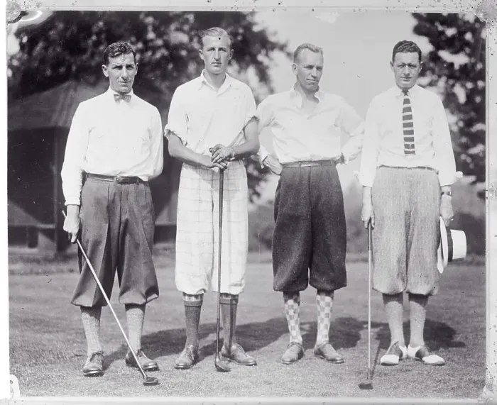 Framed Print : Portrait of Amateur Golfers Framed Print : Portrait of Amateur Golfers