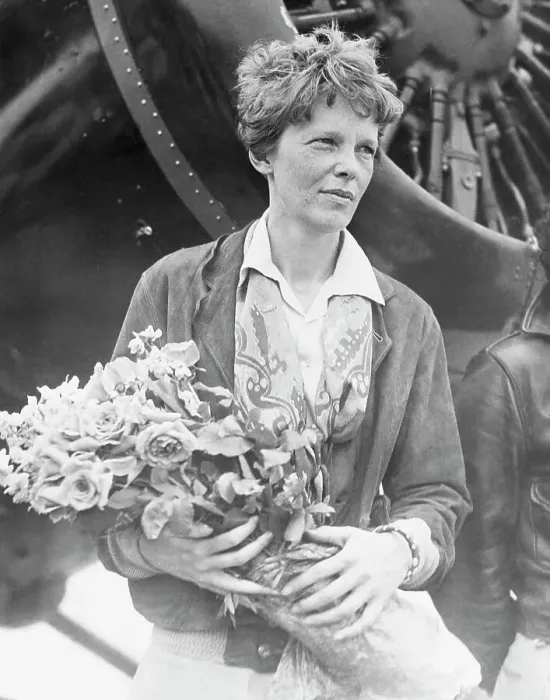Framed Print : Portrait of Amelia Earhart Framed Print : Portrait of Amelia Earhart