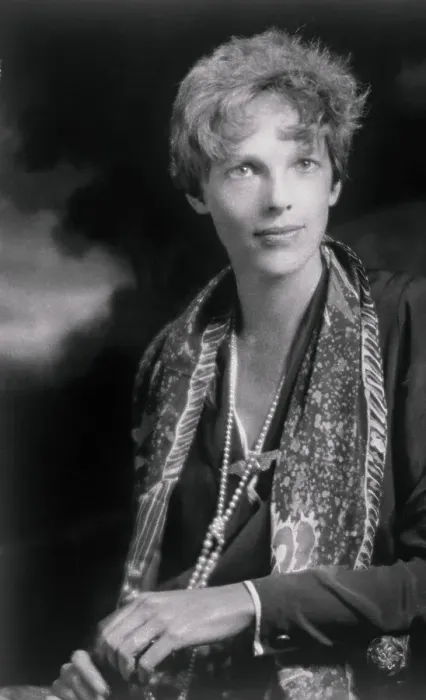 Framed Print : Portrait of Amelia Earhart Framed Print : Portrait of Amelia Earhart