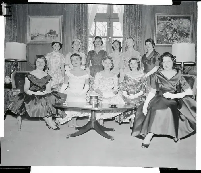 Framed Print : Portrait of American Debutantes Framed Print : Portrait of American Debutantes