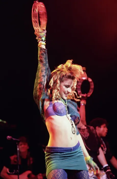Framed Print : Portrait of American Singer Madonna on Stage Framed Print : Portrait of American Singer Madonna on Stage