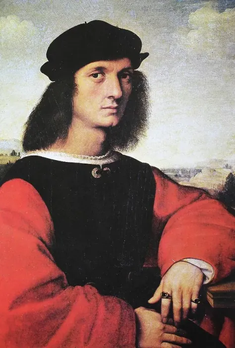 Framed Print : Portrait of Angelo Doni, by Raffaello Sanzio da Urbino, also Raffael da Urbino, Raffaello Santi, Raffaello Sanzio, Raphael, Italian painter, Italy, digitally restored reproduction of a work of art (public domain) from c. 1500 Framed Print : Portrait of Angelo Doni, by Raffaello Sanzio da Urbino, also Raffael da Urbino, Raffaello Santi, Raffaello Sanzio, Raphael, Italian painter, Italy, digitally restored reproduction of a work of art (public domain) from c. 1500