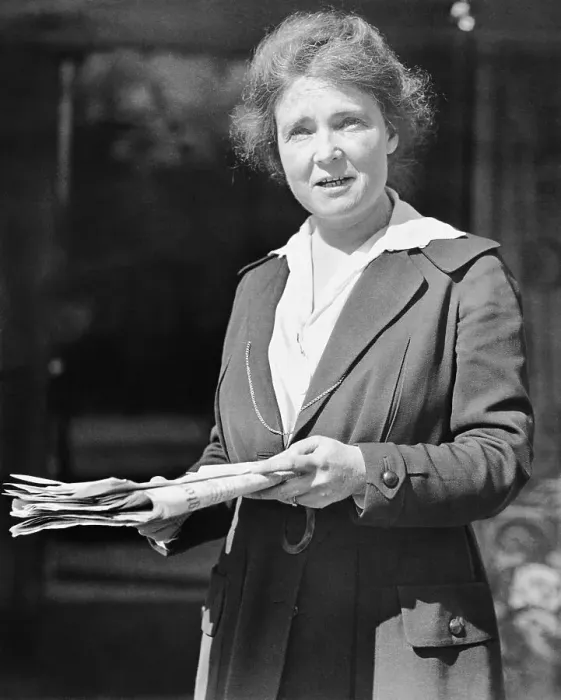 Framed Print : Portrait of Anne Martin Holding Papers Framed Print : Portrait of Anne Martin Holding Papers