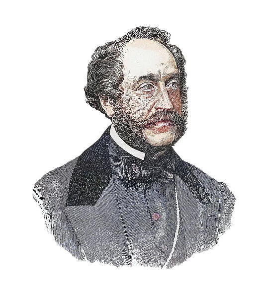 Portrait of Antoine Alfred Agenor, 10th Duc de Gramont, Prince de Bidache (1819-1880) French diplomat and statesman