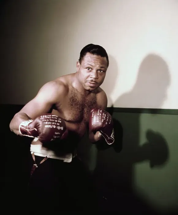 Framed Print : Portrait of Archie Moore Boxing