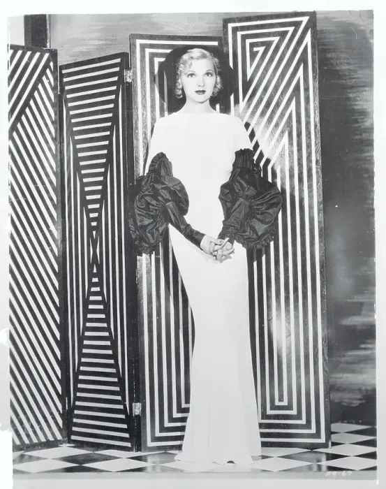 Framed Print : Portrait of Astrid Allwyn Modeling Gown Framed Print : Portrait of Astrid Allwyn Modeling Gown