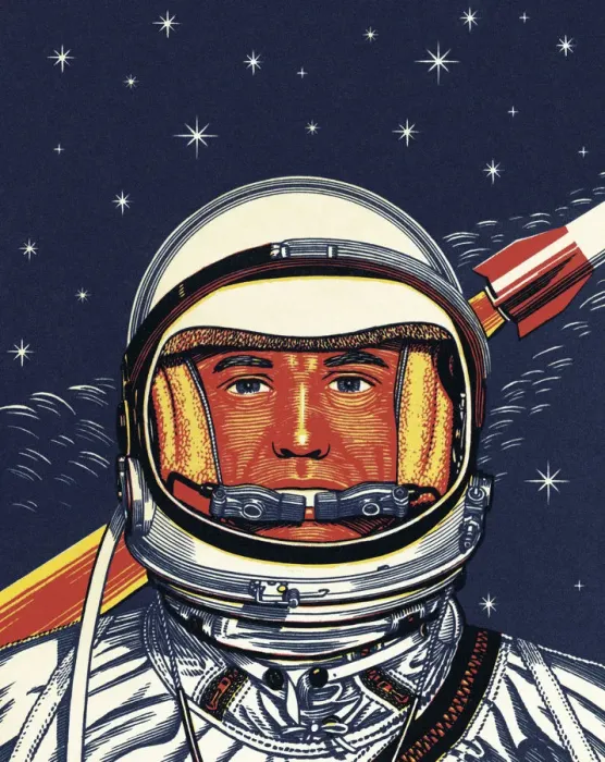 Framed Print : Portrait of an Astronaut Framed Print : Portrait of an Astronaut