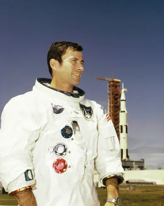 Framed Print : Portrait of Astronaut John Young Framed Print : Portrait of Astronaut John Young