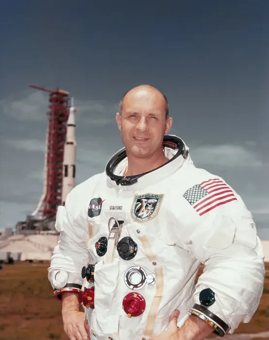 Framed Print : Portrait of Astronaut Thomas Stafford Framed Print : Portrait of Astronaut Thomas Stafford
