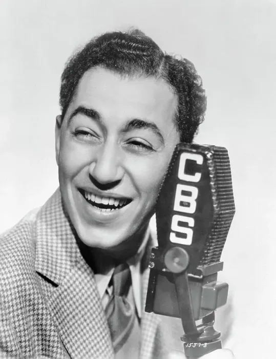 Framed Print : Portrait of Band Leader Louis Prima Near CBS Microphone Framed Print : Portrait of Band Leader Louis Prima Near CBS Microphone