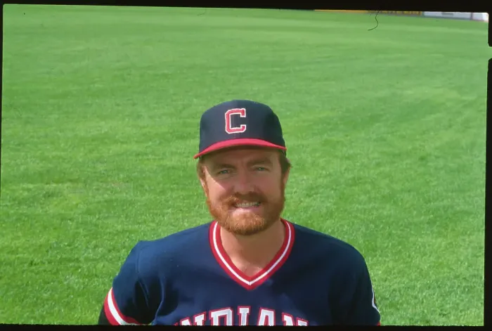 Framed Print : Portrait of Baseball Player Bert Blyleven on the Sprawling Field