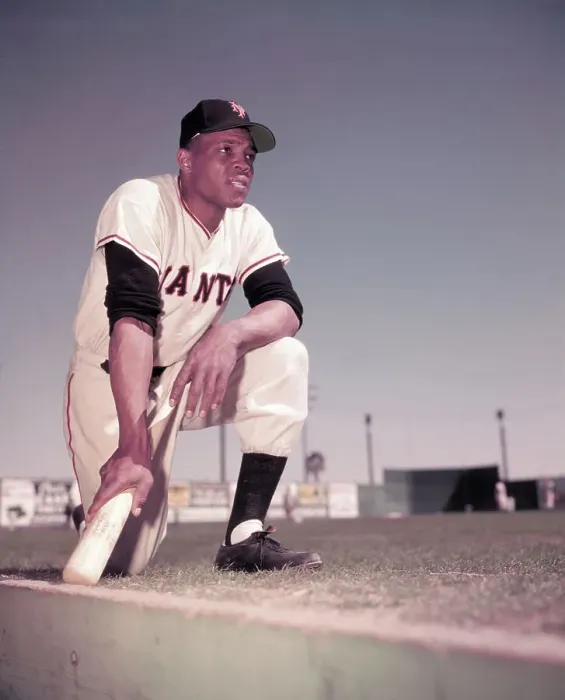 Framed Print : Portrait of Baseball Player Willie Mays