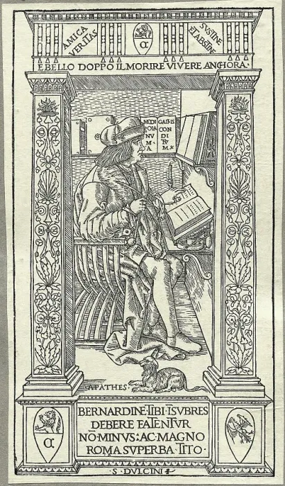 Framed Print : Portrait Of Bernardino Corio At Work Framed Print : Portrait Of Bernardino Corio At Work