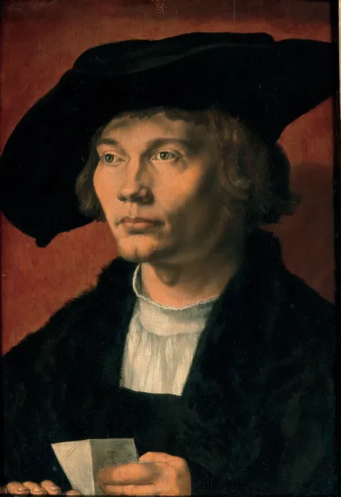 Framed Print : Portrait of Bernhard von Reesen, 1521. Artist: Dürer, Albrecht (1471-1528) Framed Print : Portrait of Bernhard von Reesen, 1521. Artist: Dürer, Albrecht (1471-1528)