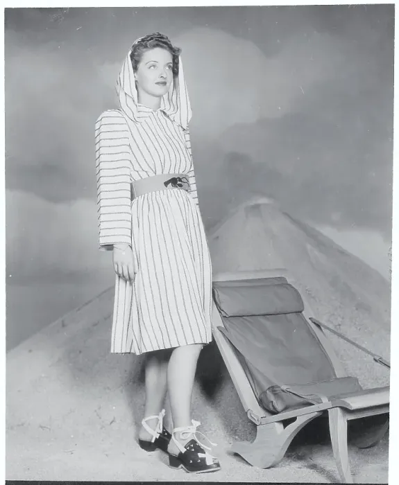 Framed Print : Portrait of Bette Davis Modeling Beach Robe Ensemble Framed Print : Portrait of Bette Davis Modeling Beach Robe Ensemble