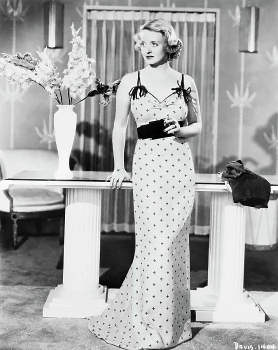 Framed Print : Portrait of Bette Davis Wearing Dinner Gown Framed Print : Portrait of Bette Davis Wearing Dinner Gown