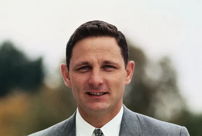 Framed Print : Portrait of Birch Bayh Framed Print : Portrait of Birch Bayh