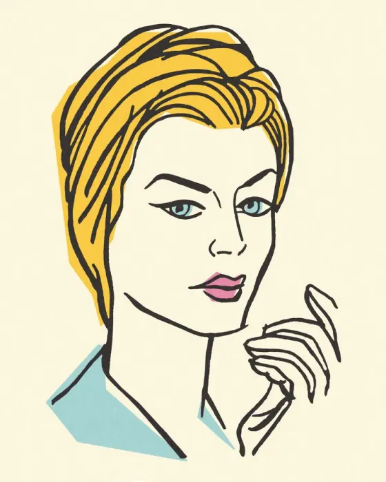 Framed Print : Portrait of a Blond Woman Framed Print : Portrait of a Blond Woman
