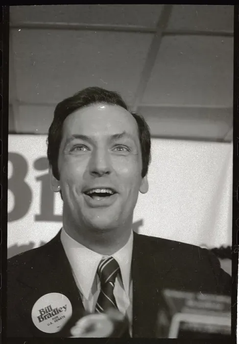 Framed Print : Portrait of Bill Bradley After Senate Victory Framed Print : Portrait of Bill Bradley After Senate Victory