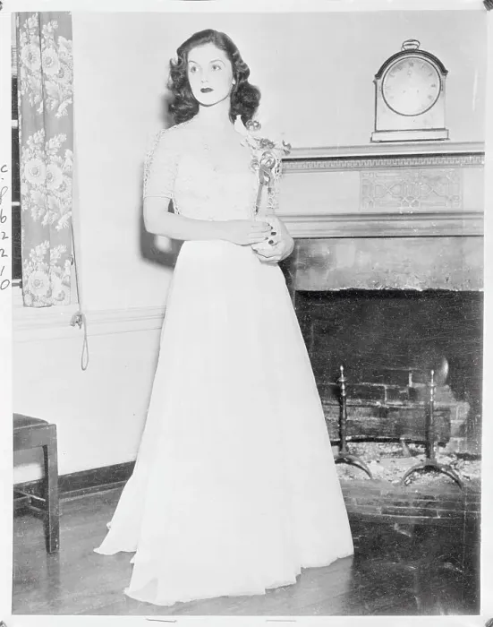 Framed Print : Portrait of Brenda Frazier Wearing Corsage Framed Print : Portrait of Brenda Frazier Wearing Corsage