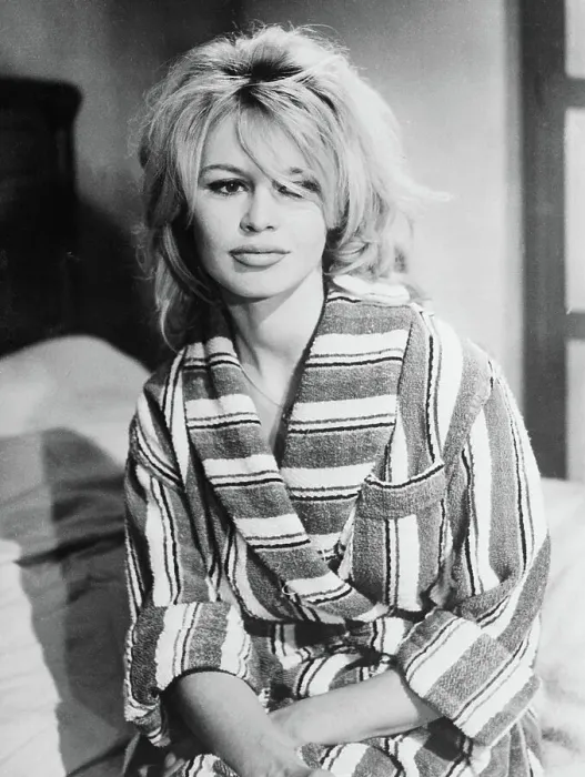 Framed Print : Portrait of Brigitte Bardot Wearing Bathrobe Framed Print : Portrait of Brigitte Bardot Wearing Bathrobe