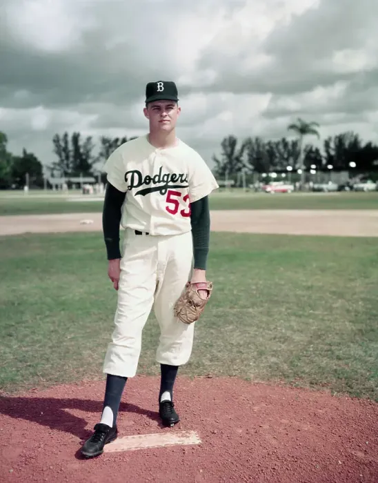 Framed Print : Portrait of Brooklyn Dodger Don Drysdale Framed Print : Portrait of Brooklyn Dodger Don Drysdale