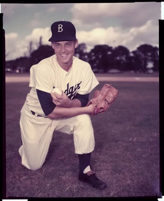 Framed Print : Portrait of Brooklyn Dodger Ken Lehman Framed Print : Portrait of Brooklyn Dodger Ken Lehman