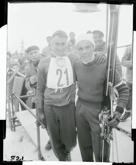 Framed Print : Portrait of Brooks Dodge and Chick Igaya After Race Framed Print : Portrait of Brooks Dodge and Chick Igaya After Race