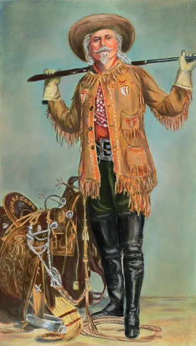 Framed Print : Portrait of Buffalo Bill Cody Framed Print : Portrait of Buffalo Bill Cody