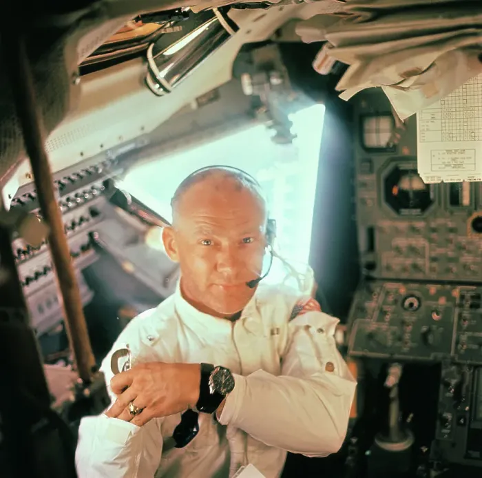 Framed Print : Portrait of Buzz Aldrin Framed Print : Portrait of Buzz Aldrin